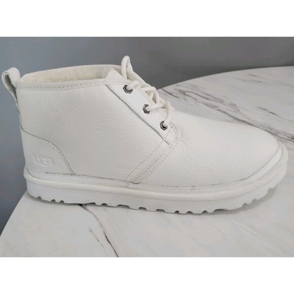 NEW WITHOUT‎ BOX UGG Neumel Boot Solid White Chukka Size 10 WARM Bright main image 4
